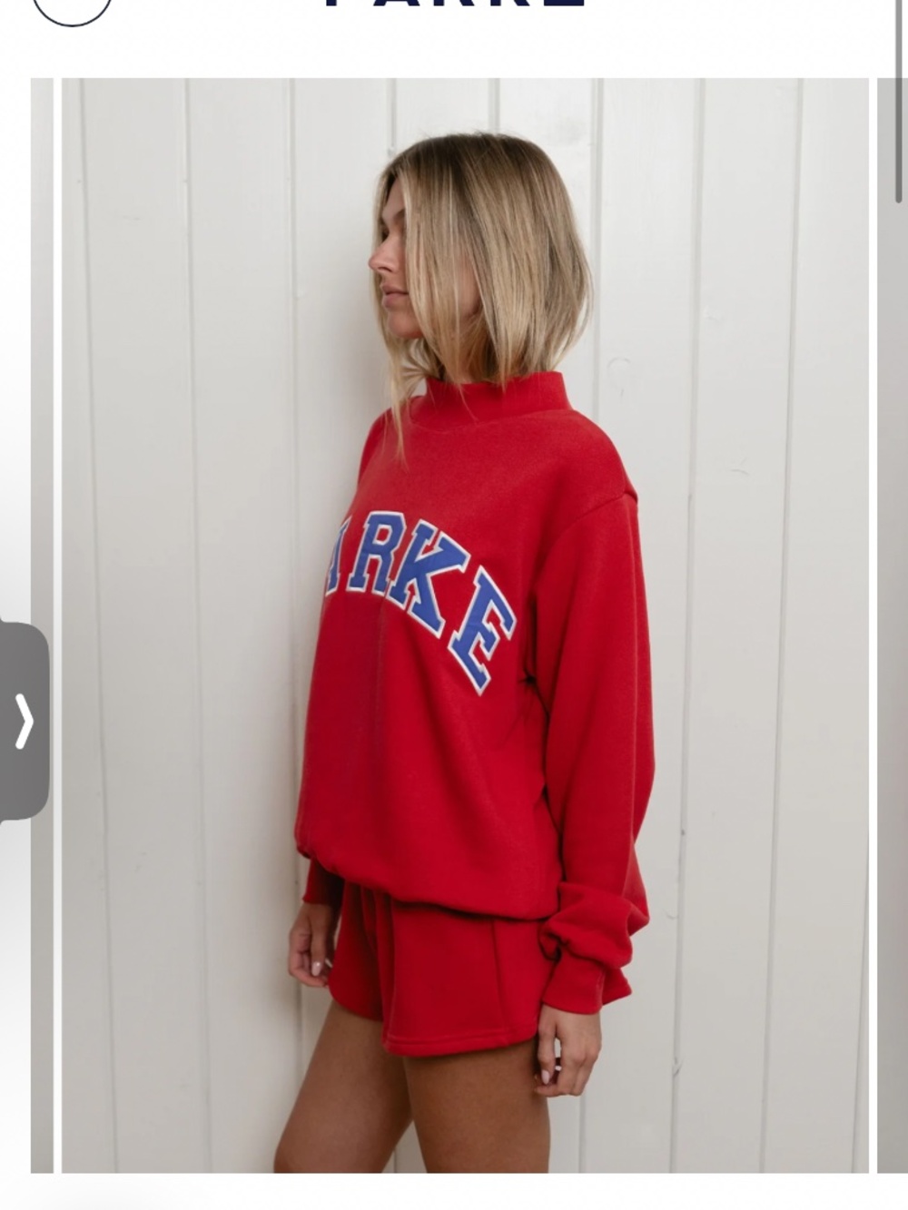 Parke Varsity Mockneck - SAIl + DRIFT L/XL (Heritage) SOLD OUT - Picture 4 of 6